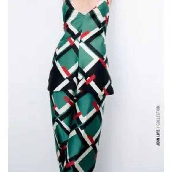 Zara Satin High Waisted Pants - Picture 8 of 10